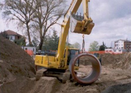 Pipeline in Asti town